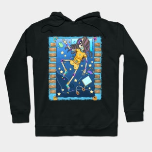 The Cute Girl Skeleton Artist Dreamer Hoodie